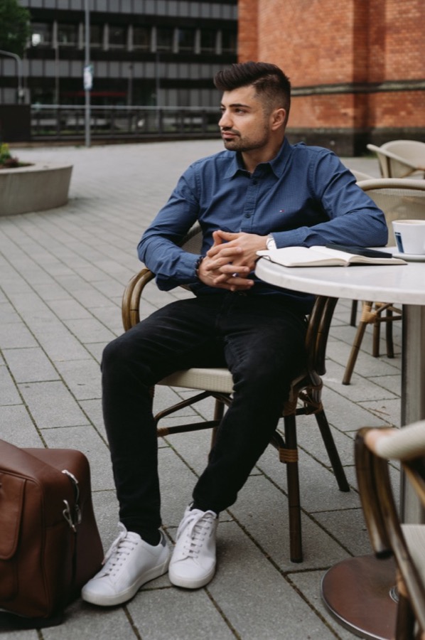 Mario Reinwarth bei der Arbeit in Düsseldorf
